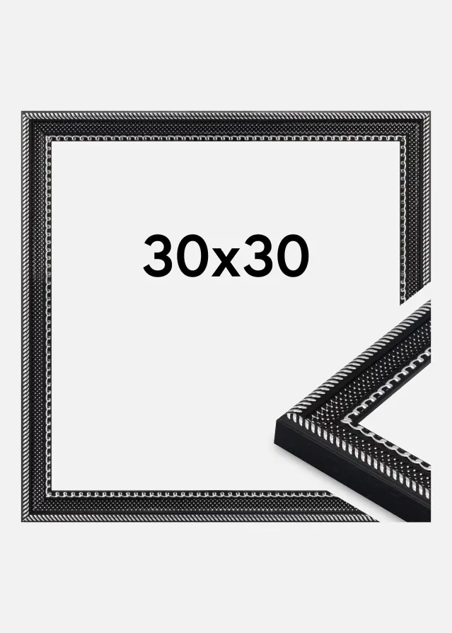 Jämtlands Ramfabrik Frame Trellis Acrylic Glass Black 30x30 cm