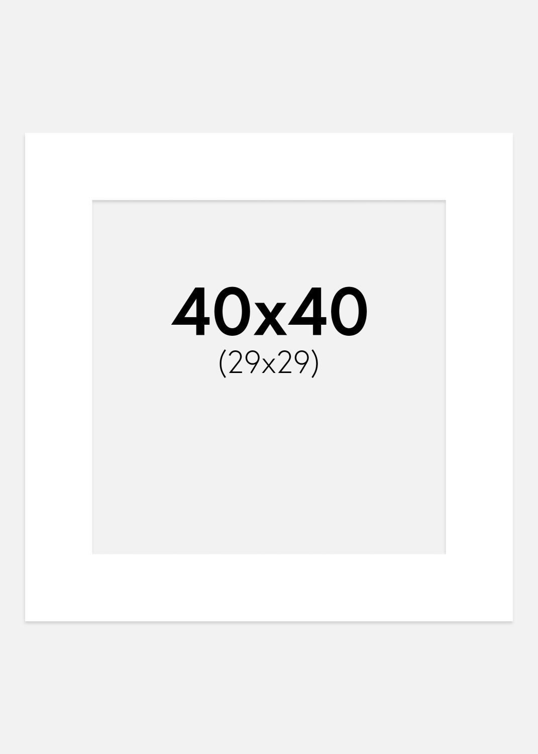 Product Image for Mount Chalk White 40x40 cm (29x29 cm)