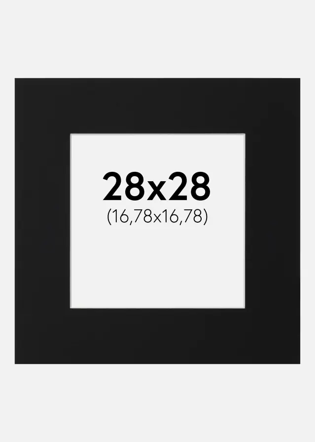 Artlink Mount Black Standard (White Core) 28x28 cm (16,78x16,78)