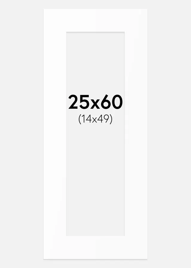 Artlink Mount White Standard (White Core) 25x60 cm (14x49)