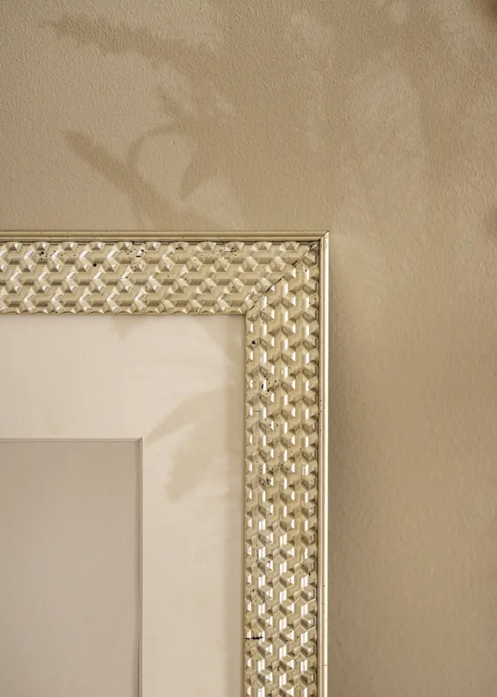 Ram med passepartou Frame Grace Silver 70x100 cm - Picture Mount White 59.4x84 cm (A1)