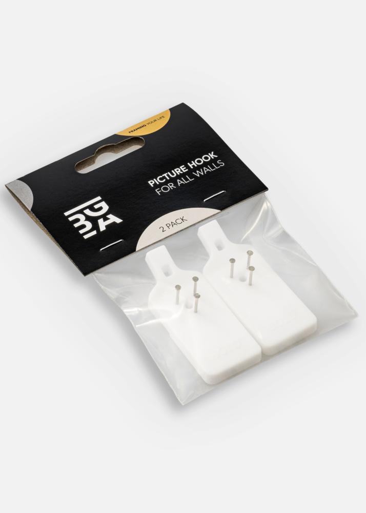 BOLD Innovations Picture hook for all walls - Bold Picture hook 2 pack