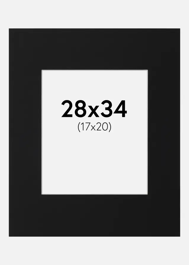 Artlink Mount Black Standard (White Core) 28x34 cm (17x20)