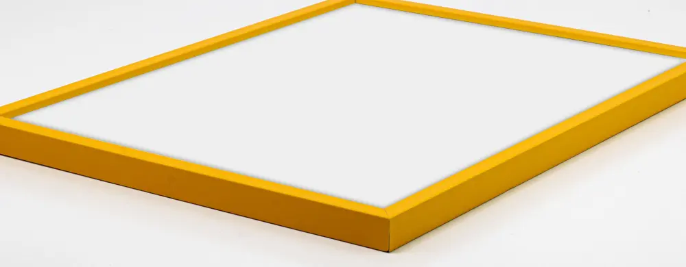 Ram med passepartou Frame E-Line Yellow 70x100 cm - Picture Mount White 59,4x84 cm (A1)