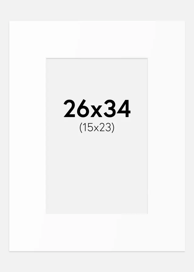 Artlink Mount White Standard (White Core) 26x34 cm (15x23)