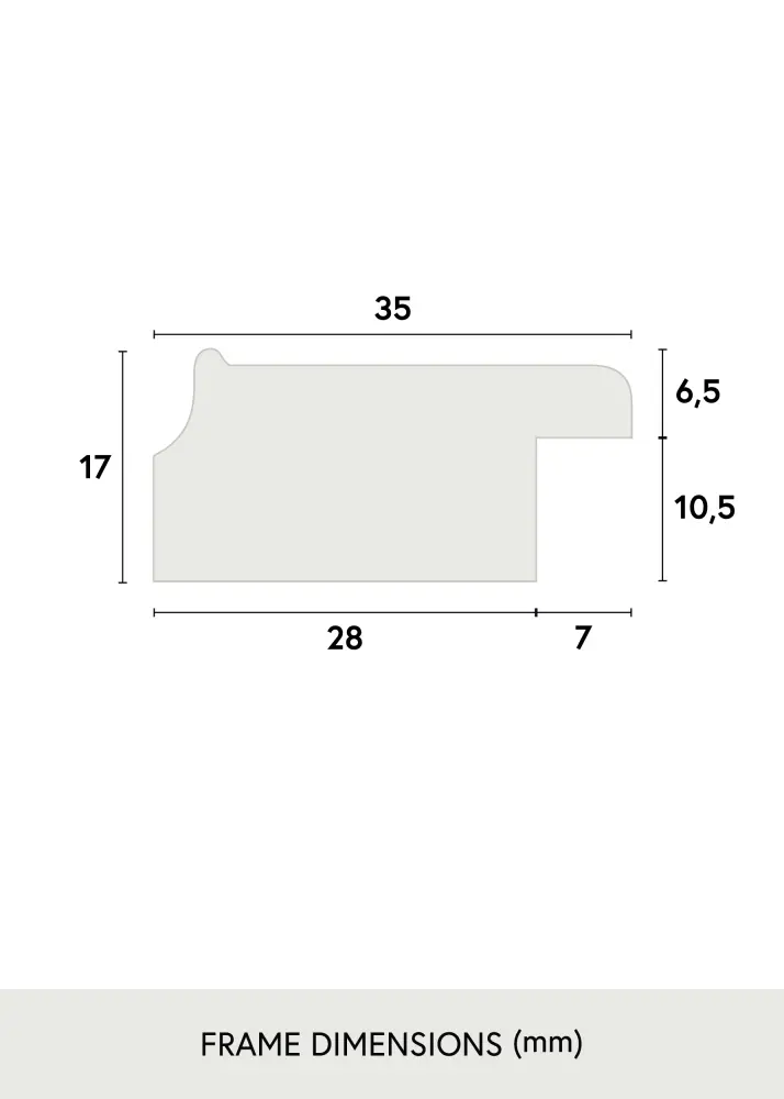 Ram med passepartou Frame Grace Silver 70x100 cm - Picture Mount White 59.4x84 cm (A1)