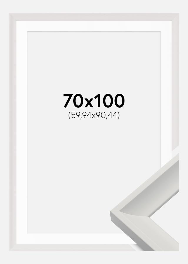 Ram med passepartou Frame Öjaren White 70x100 cm - Picture Mount White 24x36 inches