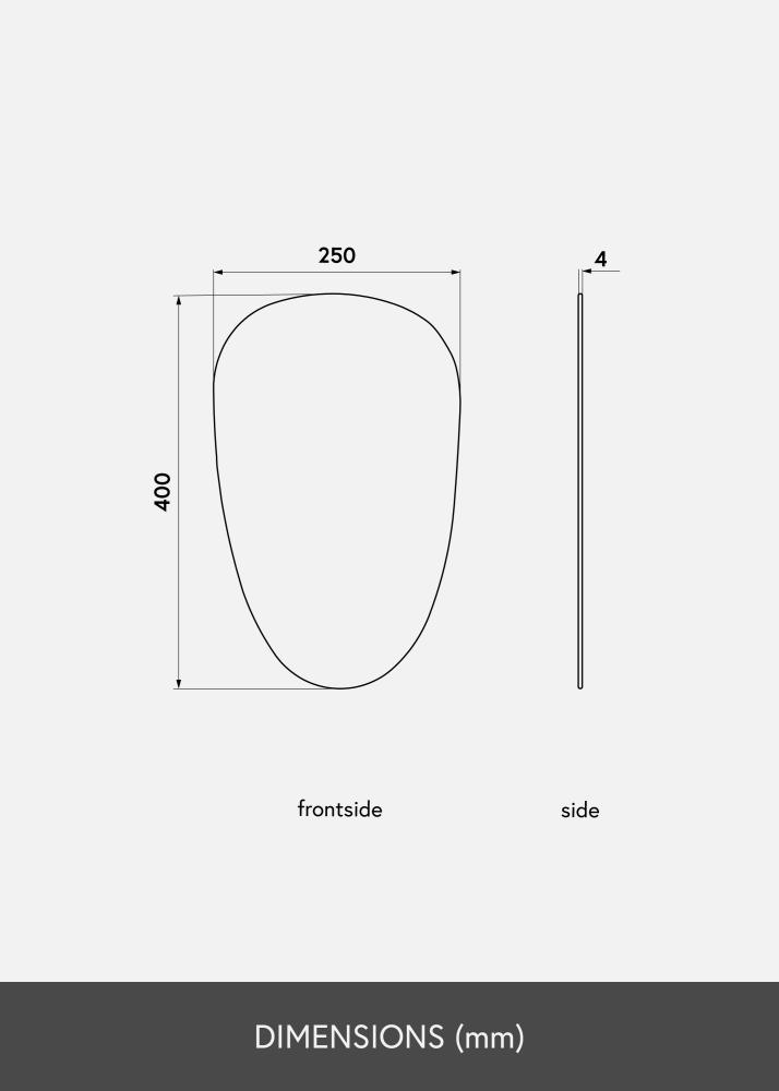 KAILA KAILA Mirror Shape II Dark Bronze 25x40 cm