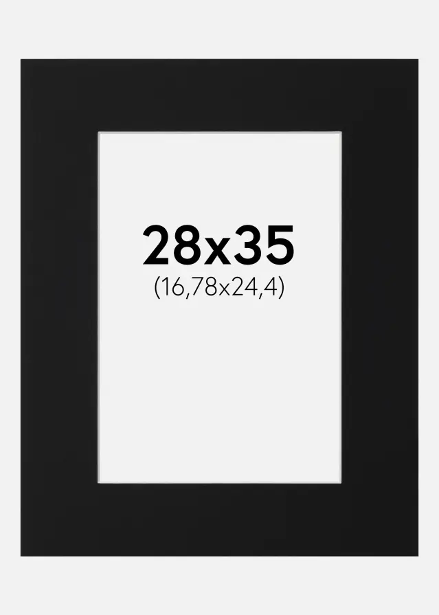 Artlink Mount Black Standard (White Core) 28x35 cm (16,78x24,4)