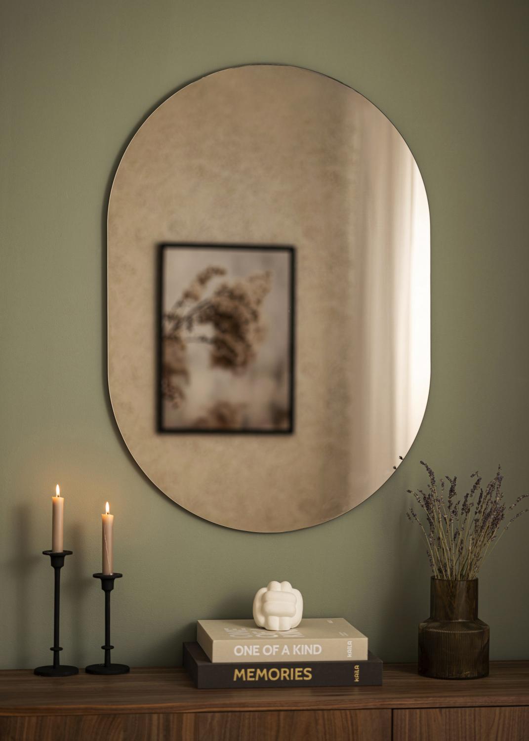 Product Image for KAILA Mirror Oval Dark Bronze 70x100 cm