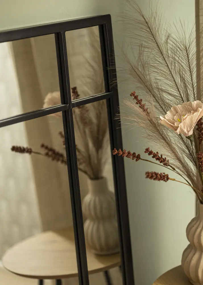 ID Factory Mirror Window Black 70x100 cm