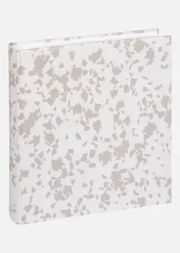 Walther Terrazzo stone Album White - 28x29 cm (60 White pages / 30 sheets)