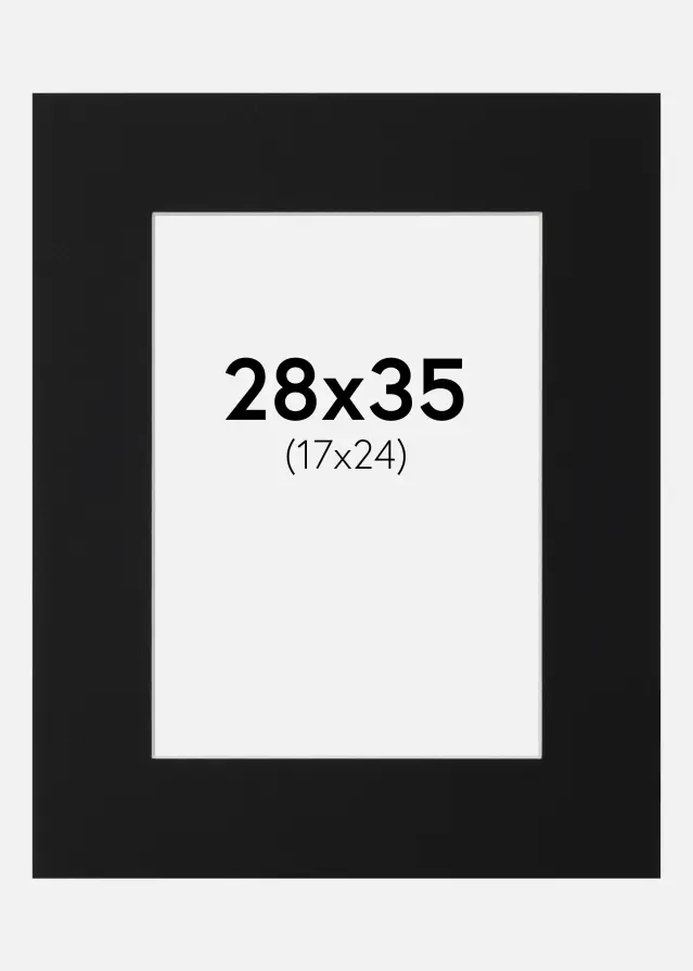Artlink Mount Black Standard (White Core) 28x35 cm (17x24)