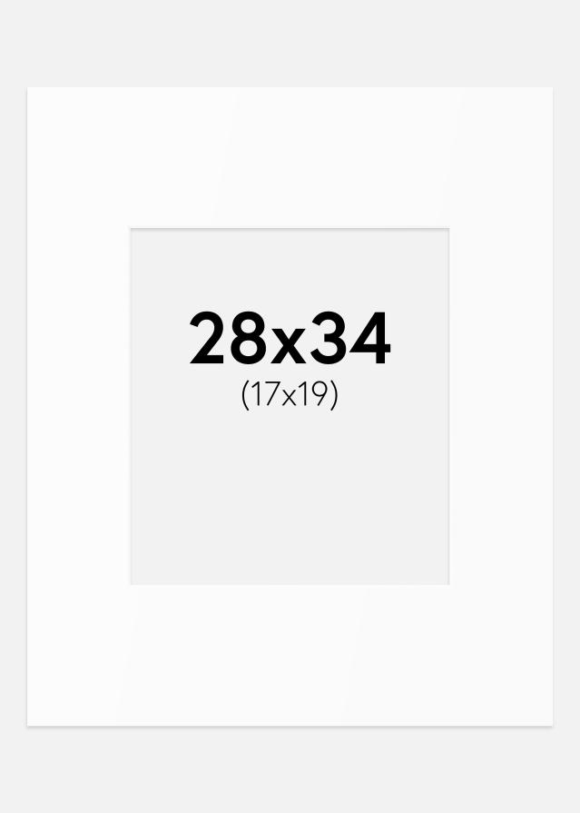 Artlink Mount White Standard (White Core) 28x34 cm (17x19)