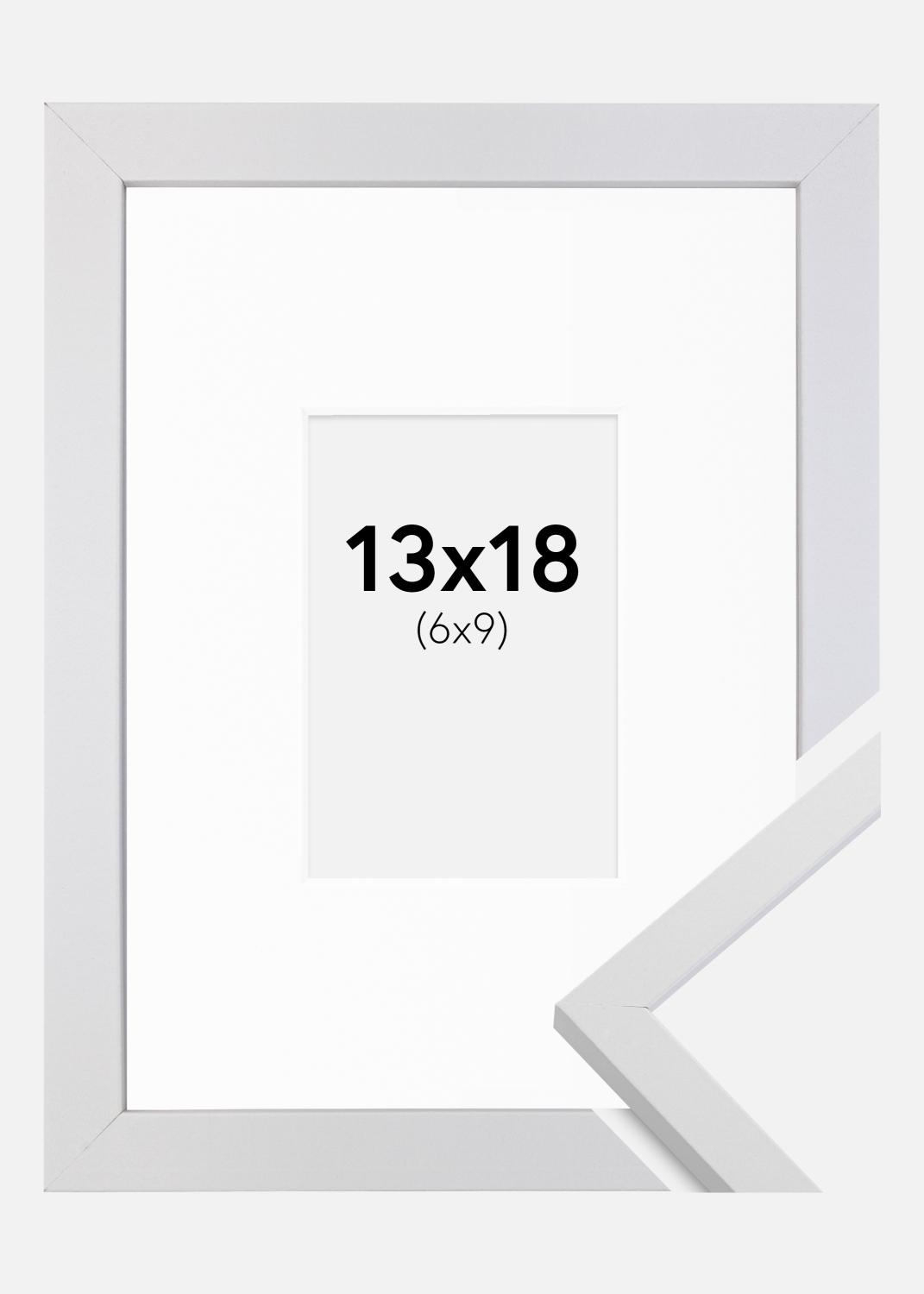 Product Image for Frame Trendy White 13x18 cm - Picture Mount White 7x10 cm