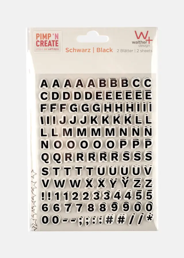 Focus Walther Stickers Black Letters