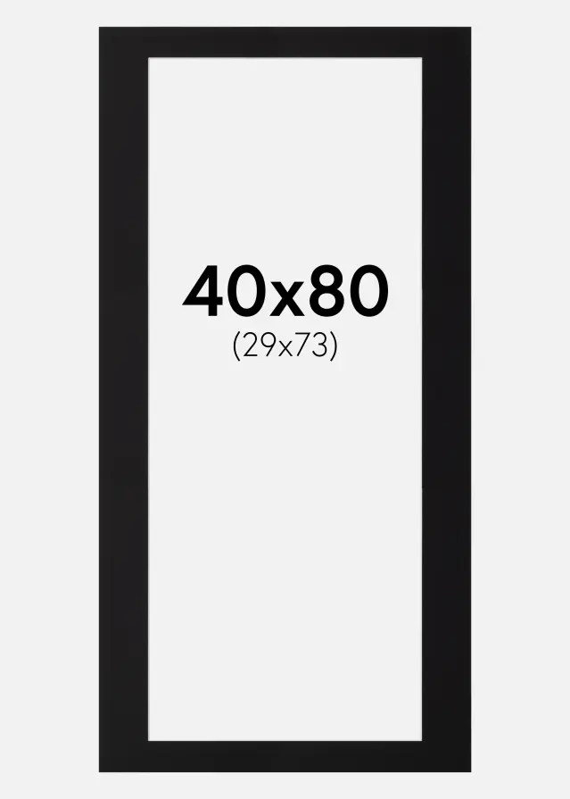 Artlink Mount Black Standard (White Core) 40x80 cm (29x73)