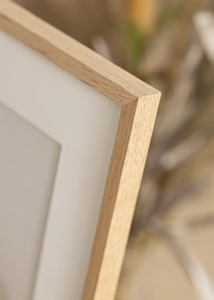 Ram med passepartou Frame Oslo Oak 60x80 cm - Picture Mount White 50x60 cm