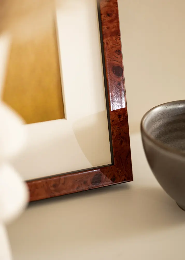 Mavanti Frame Hermes Acrylic Glass Burr Walnut 60x70 cm