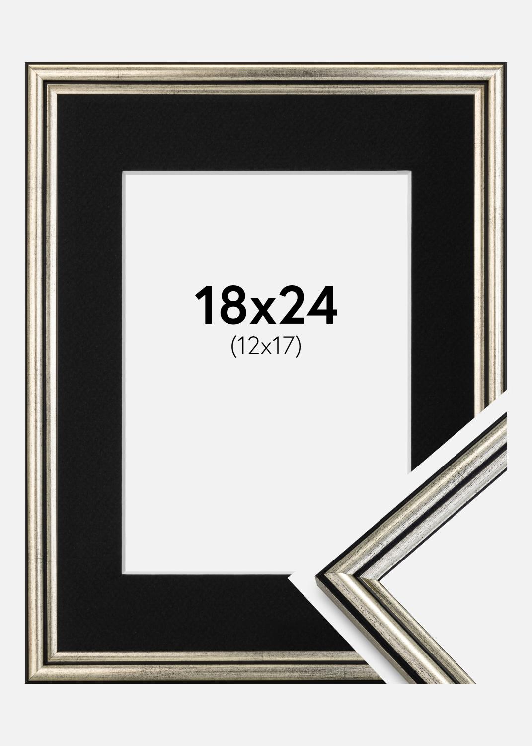 Product Image for Frame Horndal Silver 18x24 cm - Picture Mount Black 13x18 cm