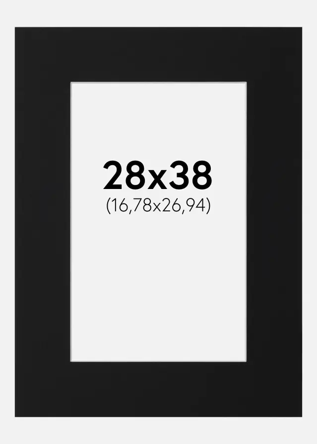 Artlink Mount Black Standard (White Core) 28x38 cm (16,78x26,94)