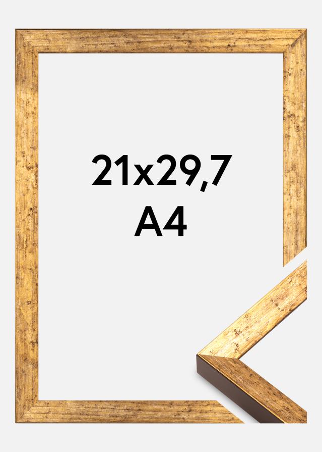 Jämtlands Ramfabrik Frame Dune Acrylic Glass Gold 21x29.7 cm (A4)