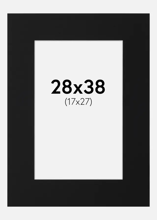 Artlink Mount Black Standard (White Core) 28x38 cm (17x27)