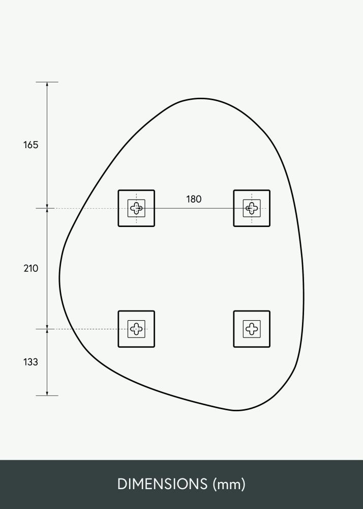 KAILA KAILA Mirror Bump 40x51 cm