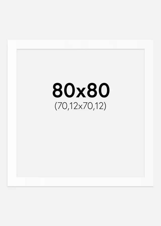 Artlink Mount White Standard (White Core) 80x80 cm (70,12x70,12)