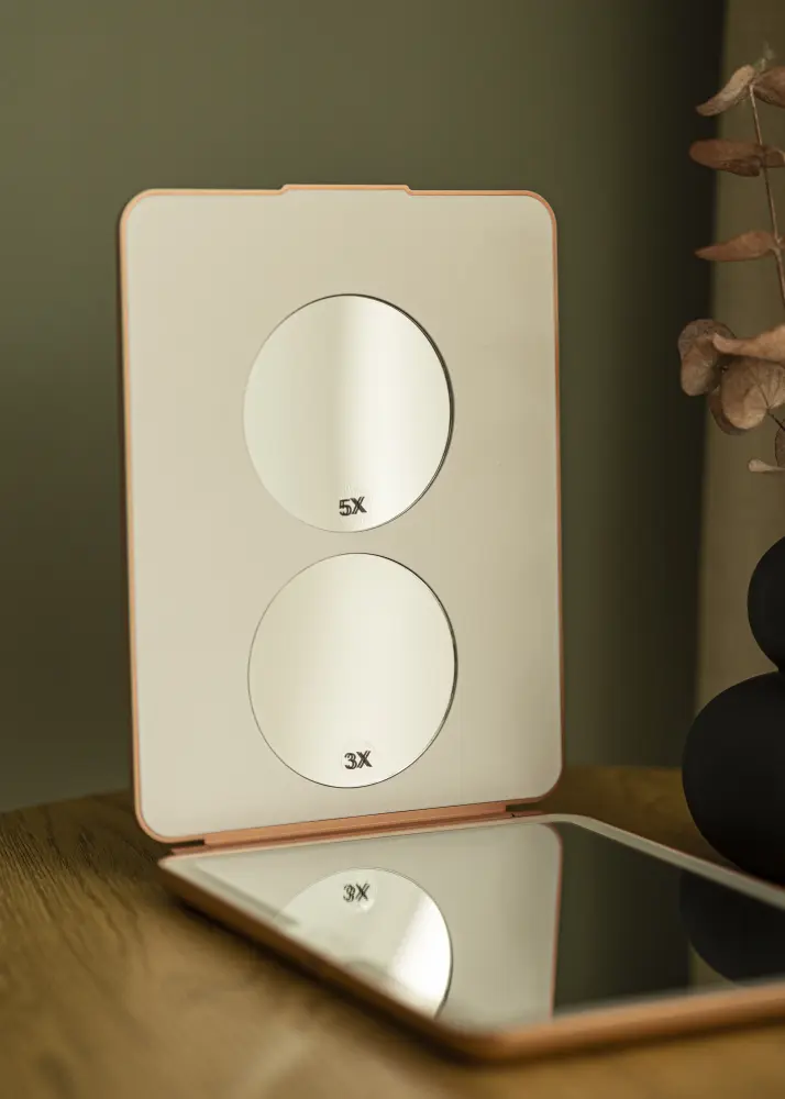 KAILA KAILA Makeup Mirror Travel LED Rechargeable Rose Gold 19x25 cm