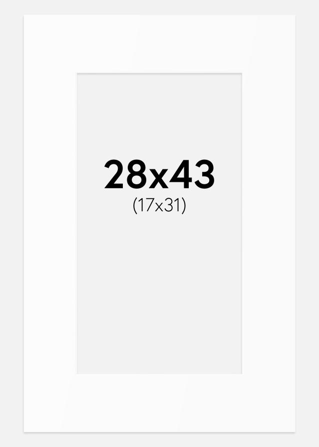 Artlink Mount White Standard (White Core) 28x43 cm (17x31)