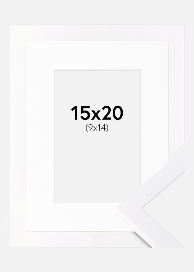 Ram med passepartou Frame Selection White 15x20 cm - Picture Mount White 10x15 cm