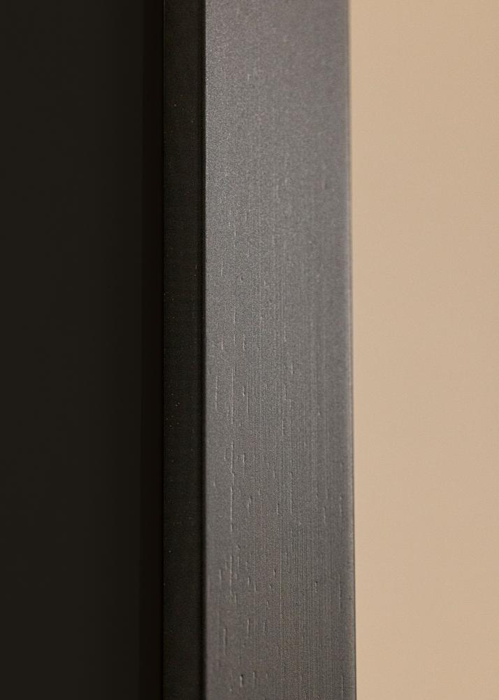 Ram med passepartou Frame Black Wood 70x100 cm - Picture Mount Black 24x36 inches