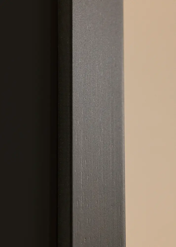 Ram med passepartou Frame Black Wood 70x80 cm - Picture Mount Black 60x70 cm