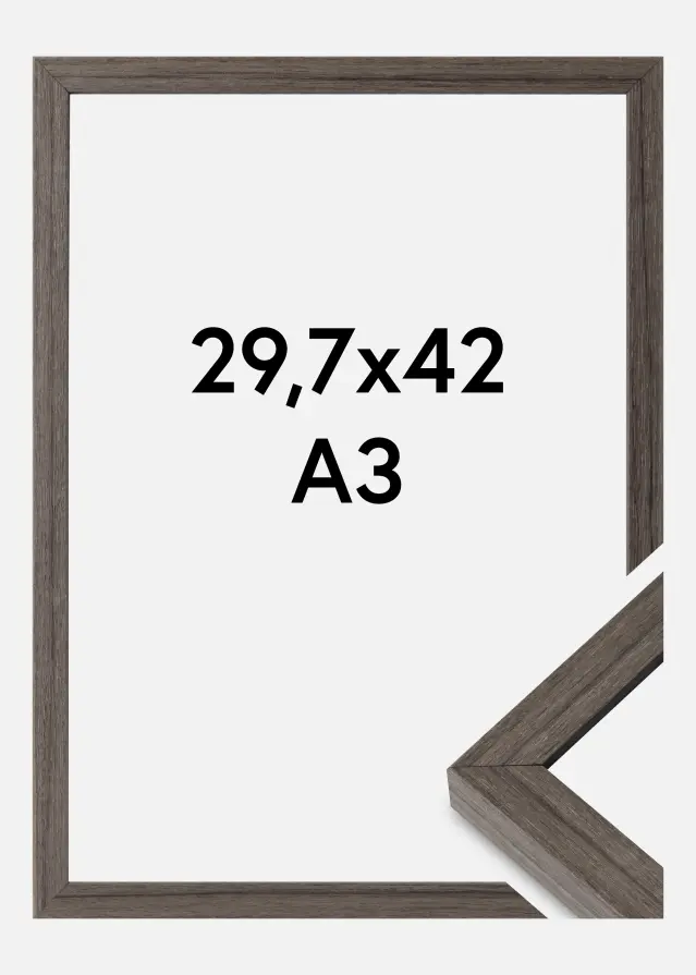 Mavanti Frame Hermes Acrylic Glass Grey Oak 29.7x42 cm (A3)