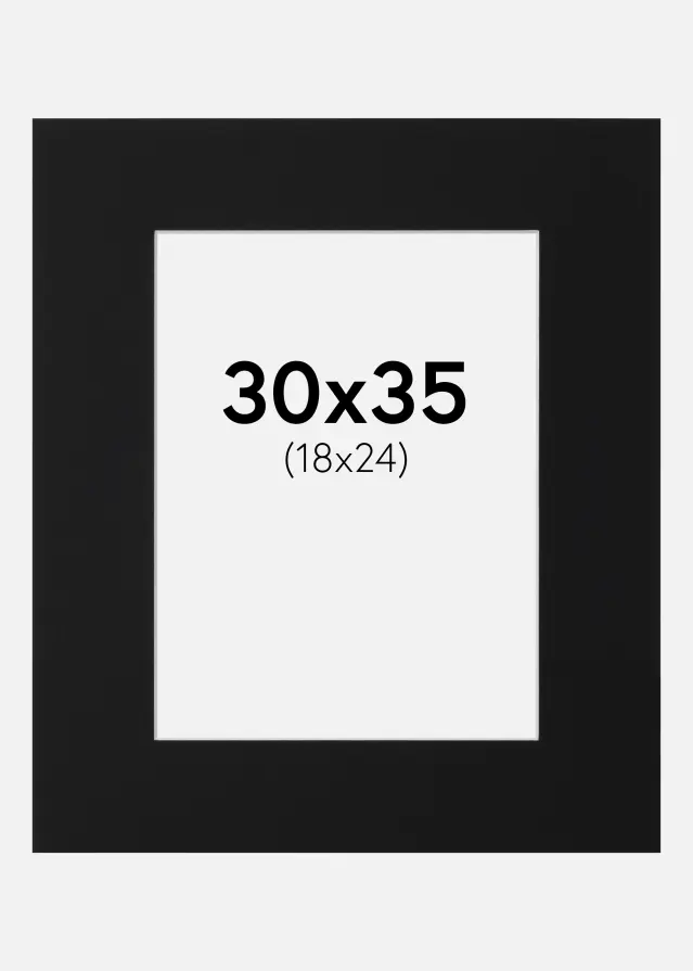Artlink Mount Black Standard (White Core) 30x35 cm (18x24)