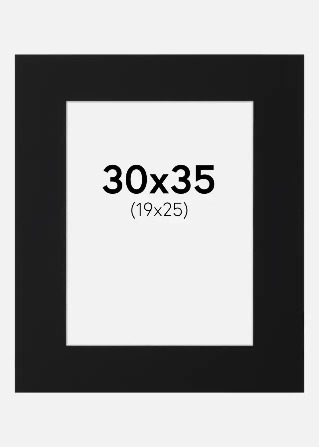 Artlink Mount Black Standard (White Core) 30x35 cm (19x25)
