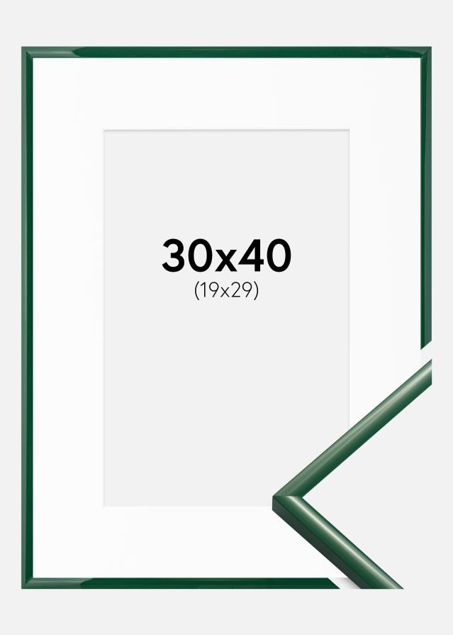 Ram med passepartou Frame New Lifestyle Moss Green 30x40 cm - Picture Mount White 20x30 cm