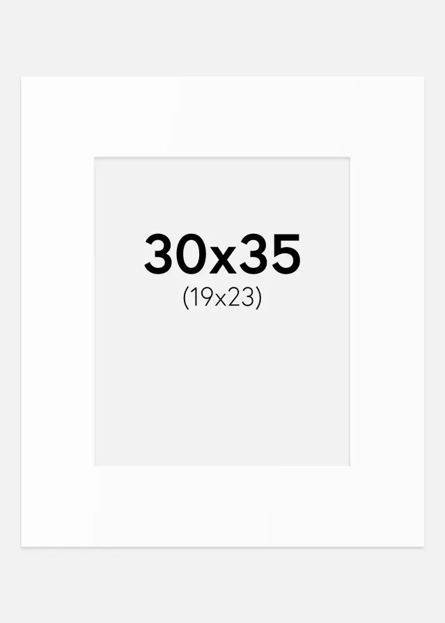 Artlink Mount White Standard (White Core) 30x35 cm (19x23)