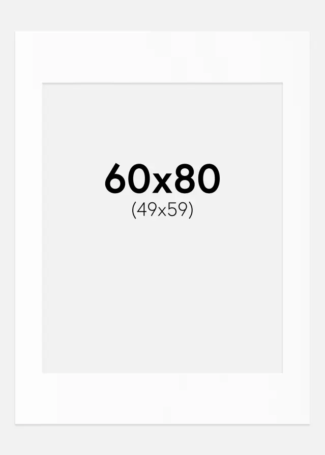 Artlink Mount White Standard (White Core) 60x80 cm (49x59)