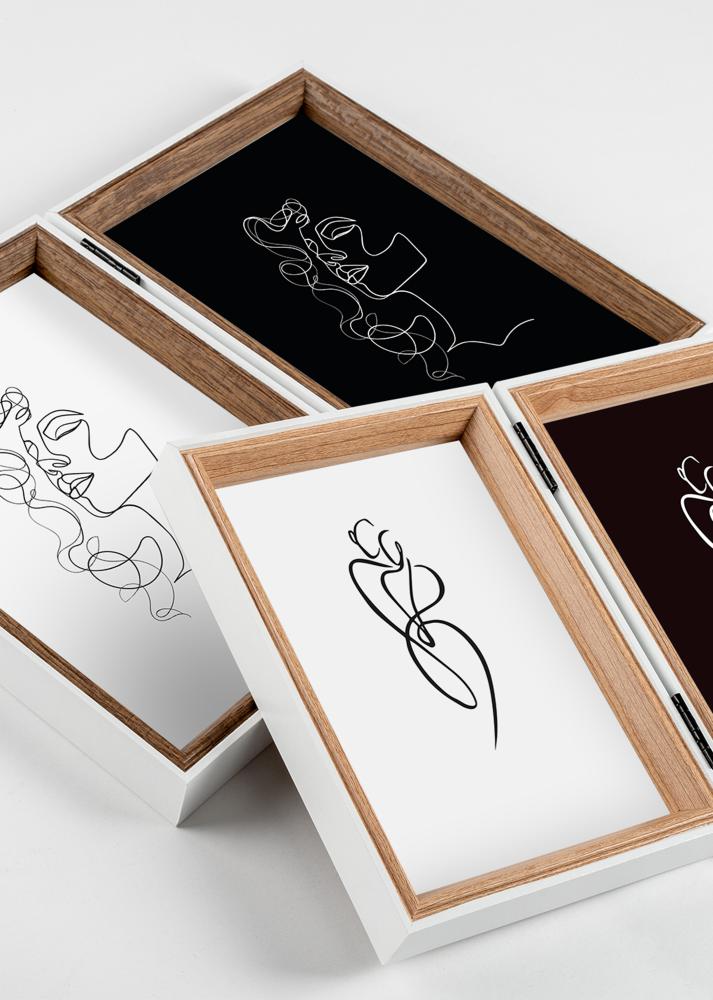 Walther Silhouette Folding Frame Oak 10x15 cm – 2 Pictures