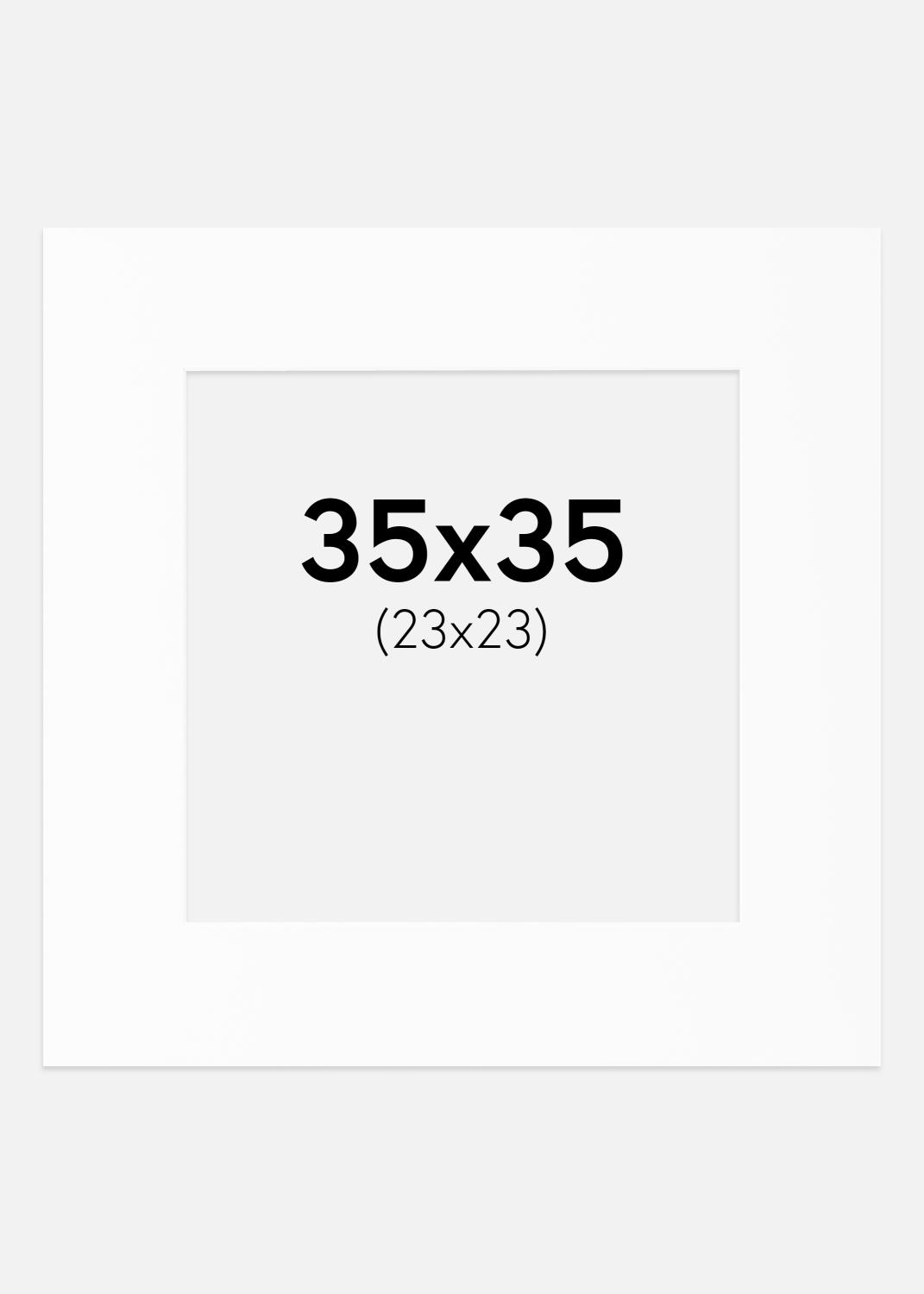 Product Image for Mount White Standard (White Core) 35x35 cm (23x23)
