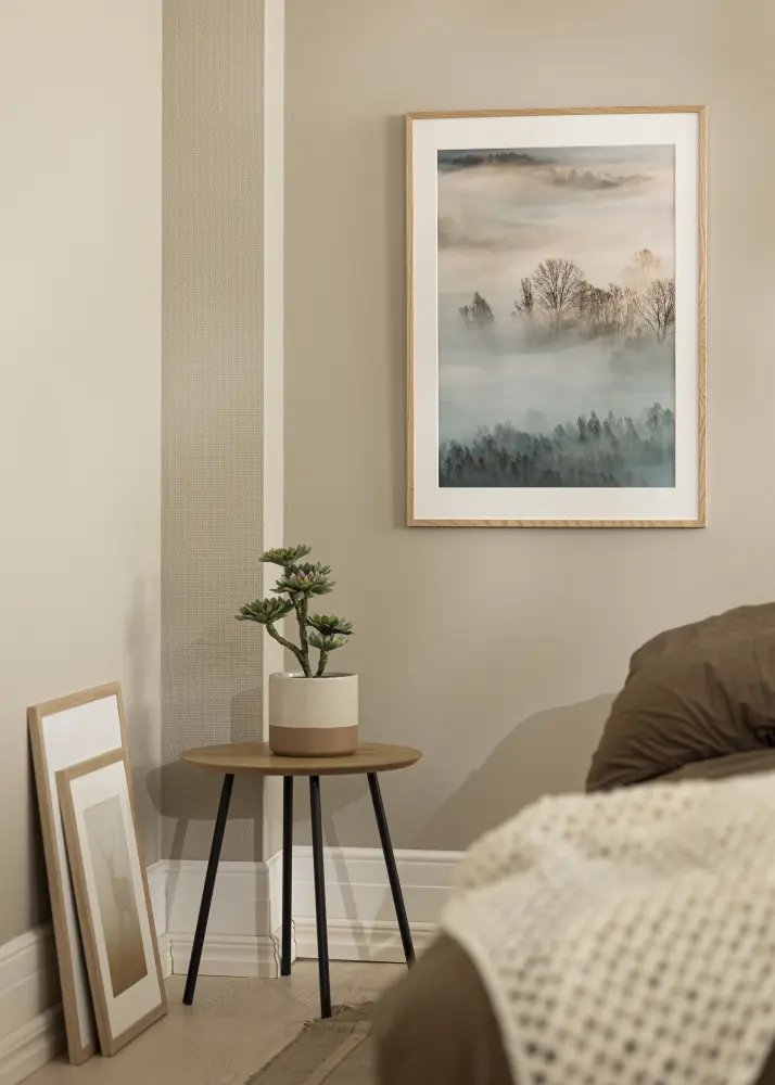 Ram med passepartou Frame Oslo Oak 60x80 cm - Picture Mount White 50x60 cm