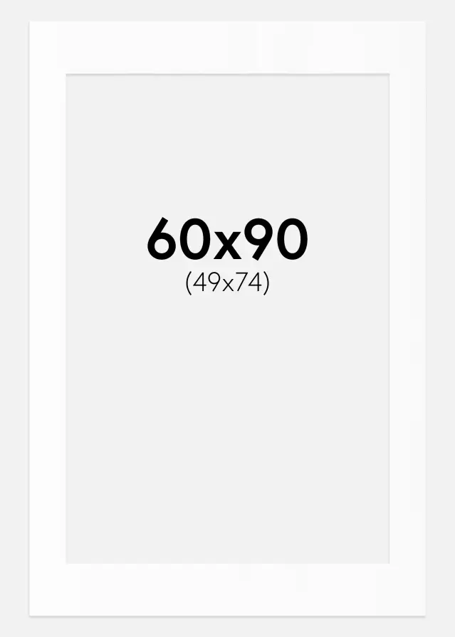 Artlink Mount White Standard (White Core) 60x90 cm (49x74)