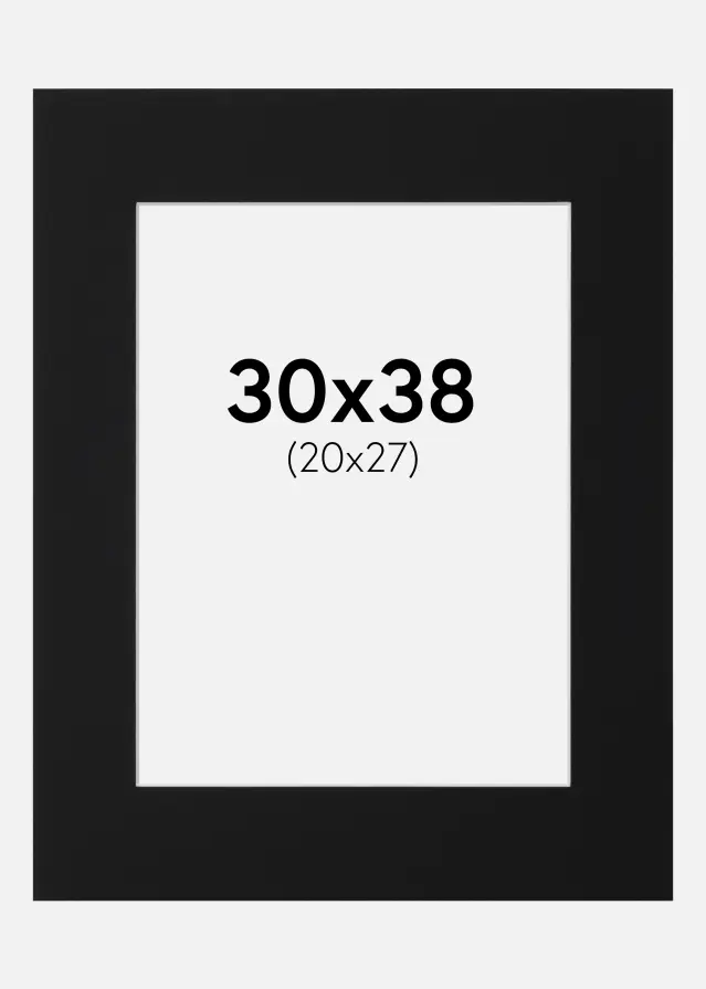 Artlink Mount Black Standard (White Core) 30x38 cm (20x27)