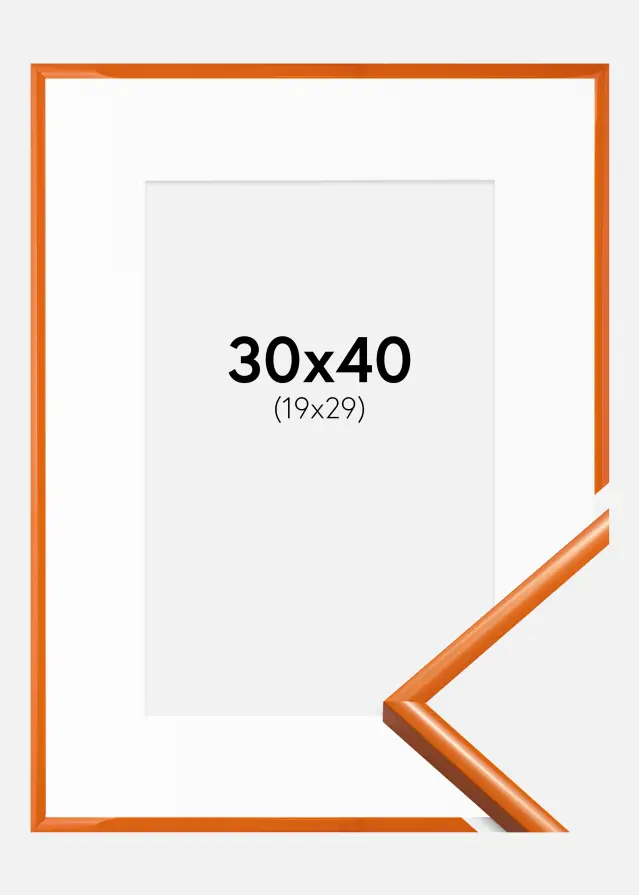 Ram med passepartou Frame New Lifestyle Pale Orange 30x40 cm - Picture Mount White 20x30 cm