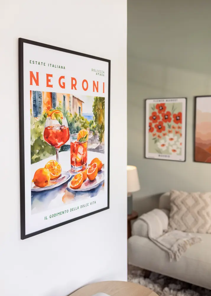 Galleri 1 Frame Edsbyn Acrylic glass Black 50x70 cm