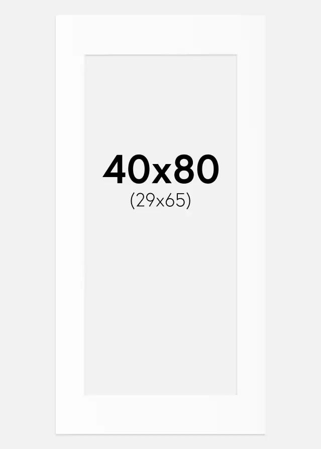 Galleri 1 Mount Canson White (White Core) 40x80 cm (29x65)
