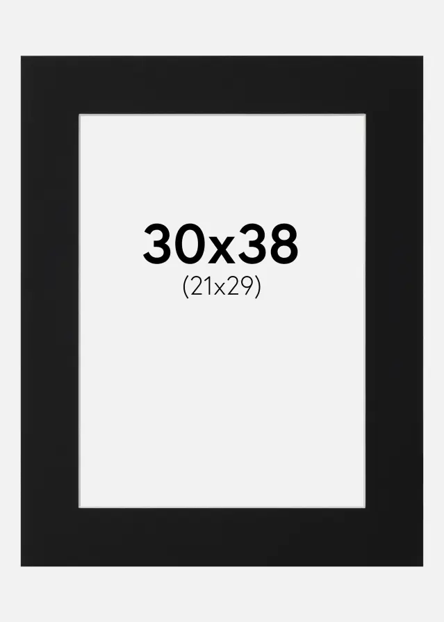 Artlink Mount Black Standard (White Core) 30x38 cm (21x29)