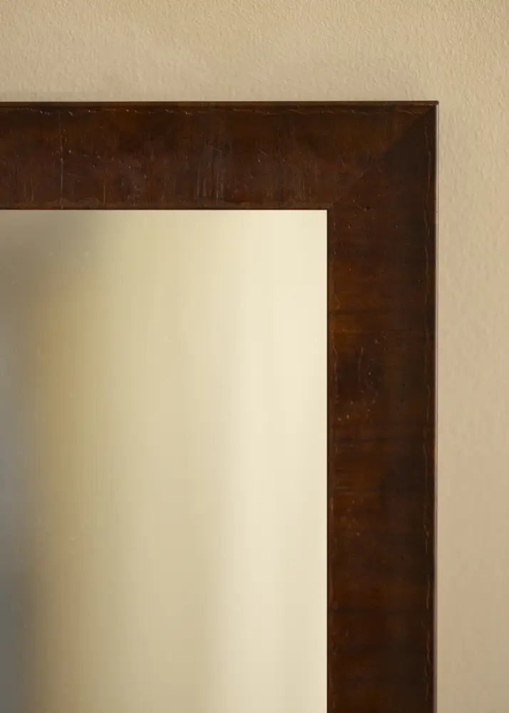 Ramverkstad Mirror Ribe Brown root veneer - Custom Size
